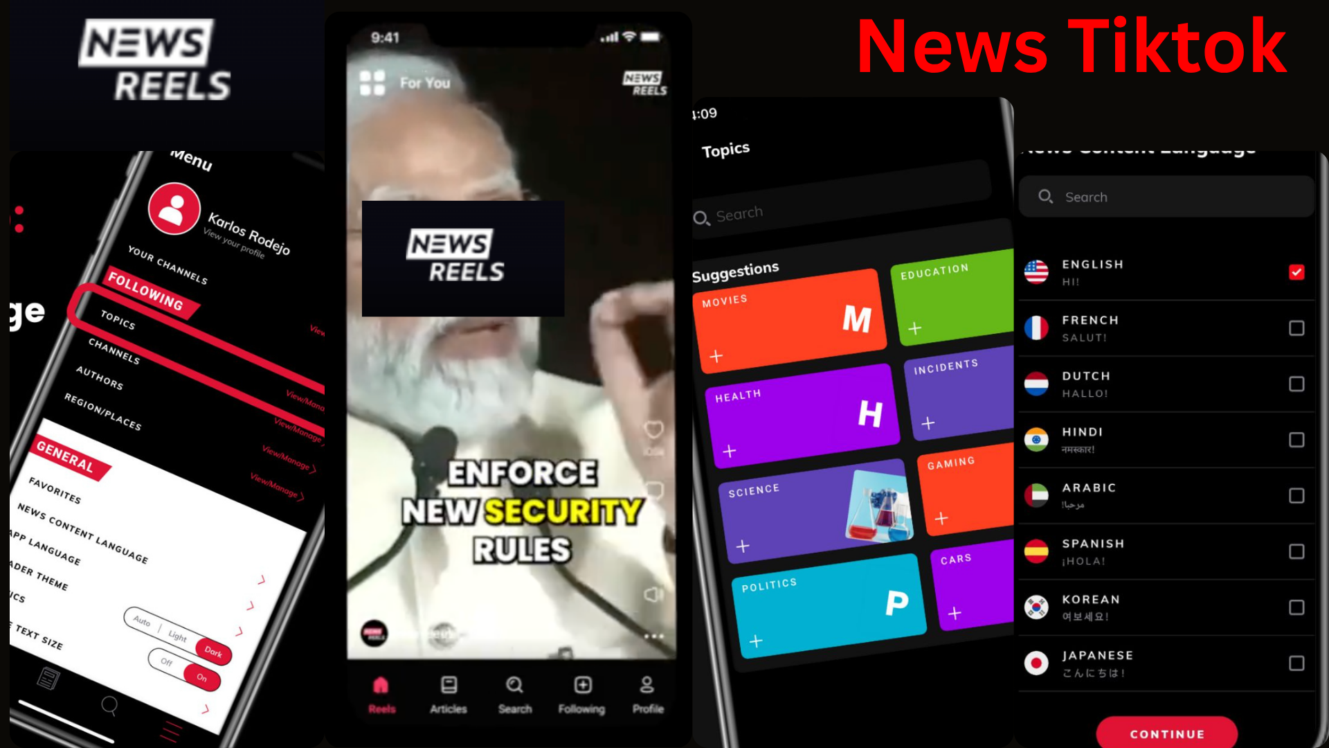 Newsreels Short-form Video App